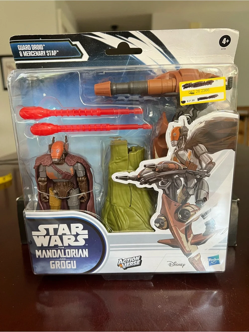 Star Wars Guard Droid & Mercenary Stap Action Set - Orange, Brown, Green, Red